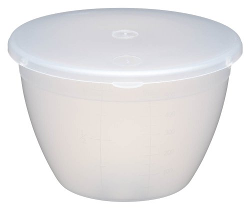 Kitchen Craft Plastic Pudding Basin with Lid, 570 ml (1 Pint)
