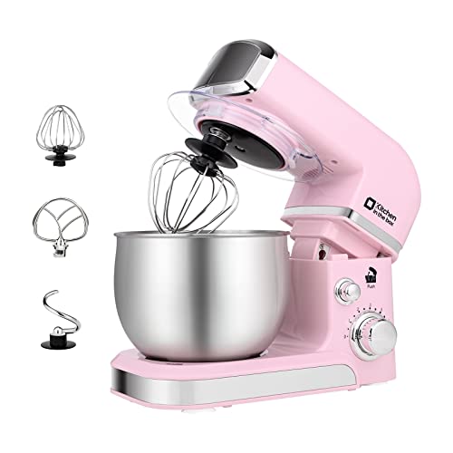 GUALIU Electric Hand Mixer with Stainless Steel Whisk, Dough Hook