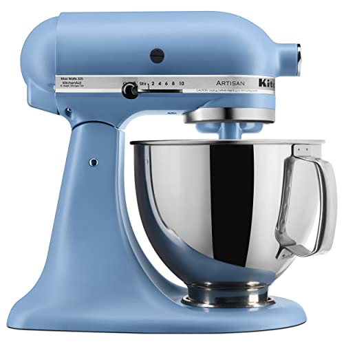 KitchenAid Artisan 5 Quart Mixer with Pouring Shield, Blue Velvet