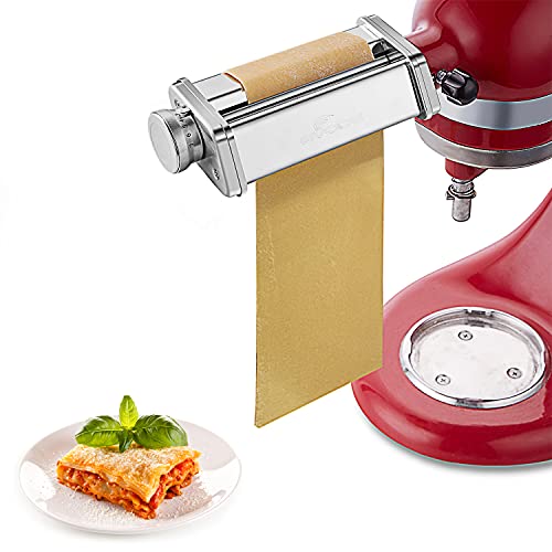 Electric Pasta Maker Attachment Dough Roller for All Kitchenaid Mixers,  Noodle Ravioli Dumpling Maker with 8 Different Thicknesses Setting, Kitchen  Aid Mixer Ac… in 2023