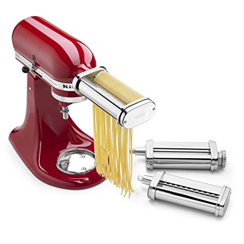 Pasta Attachment for Kitchenaid Mixer Cofun 3 in 1 with Kitchen Aid Pasta  Maker Assecories Included Pasta Sheet Roller, Spaghett - AliExpress
