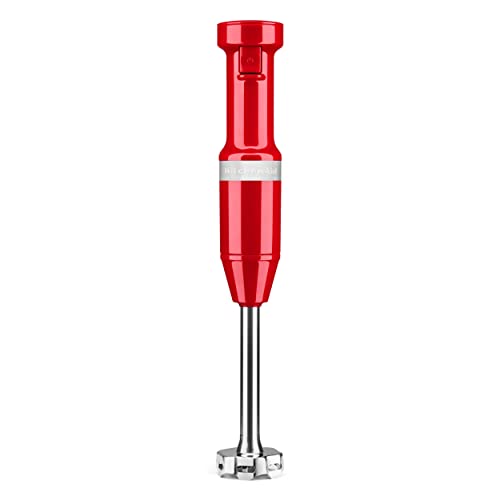 KitchenAid Variable Speed Corded Hand Blender - KHBV53, Passion Red, 8 in