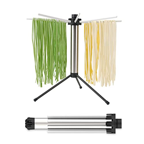 Collapsible Large Pasta Drying Rack - Foldable Fresh Pasta Wooden