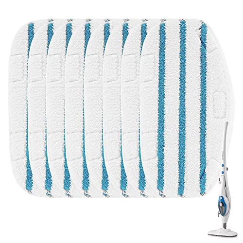 klaqian 8 Pack Steam Mop Pads for PurSteam ThermaPro 10-in-1 Steam Mop