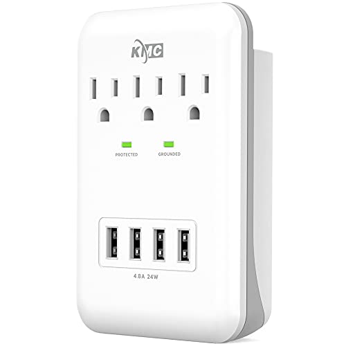 KMC 3-Outlet Wall Mount Surge Protector