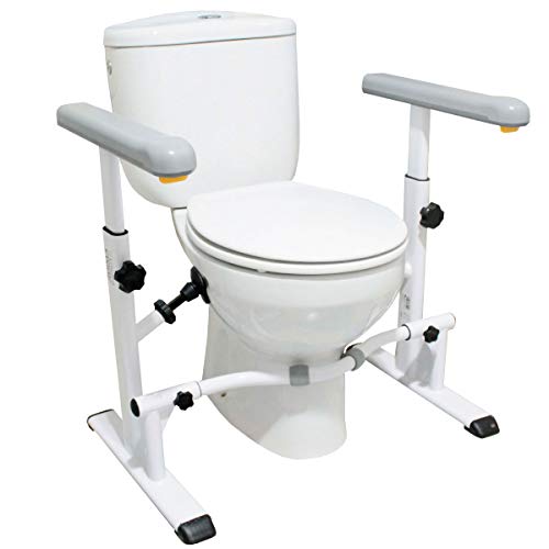 KMINA Toilet Safety Rails: Adjustable, Heavy Duty, Easy Installation