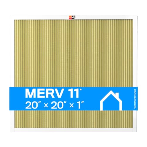 K&N 20x20x1 Washable Merv 11 HVAC Filter: Lifetime Use, Safe Breathing