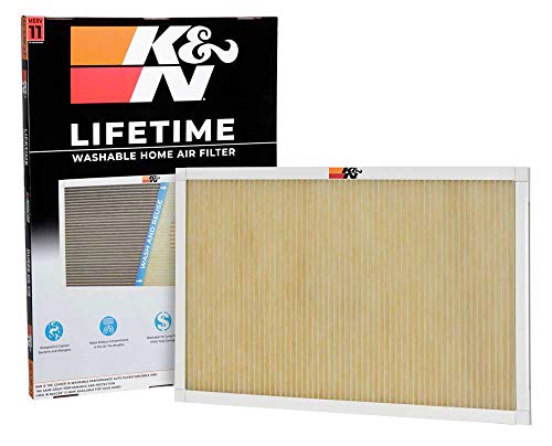 K&N 24x30x1 HVAC Filter, Washable, Merv 11