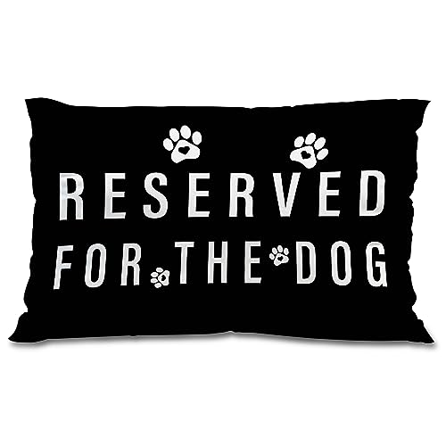 12x20 Inch Linen Dog Pillow Covers: Perfect Gifts for Dog Owners, Black