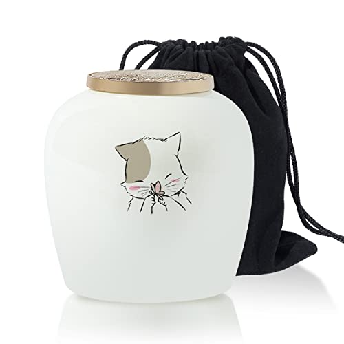 KofarZon Ceramic Cat Urn