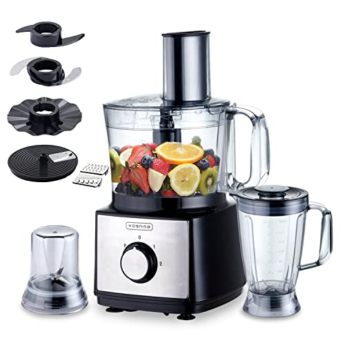  SANGCON 5 in 1 Blender and Food Processor Combo for Kitchen,  Small Electric Food Chopper for Meat and Vegetable, 350W High Speed Blenders  with 2 Speeds and Pulse for Smoothies and