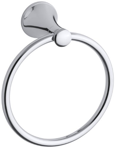 KOHLER 336881 Towel Ring, Polished Chrome