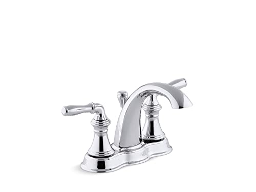 Kohler Devonshire 4" Centerset Bathroom Faucet, 2-Handle, Polished Chrome