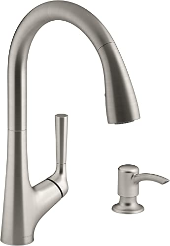 Kohler Touchless Pull Down Kitchen Sink Faucet with Soap/Lotion Dispenser