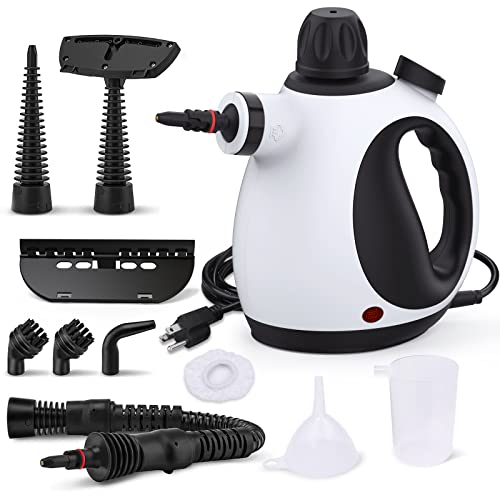 KOITAT Handheld Steam Cleaner with Safety Lock and 10 Accessory Kit