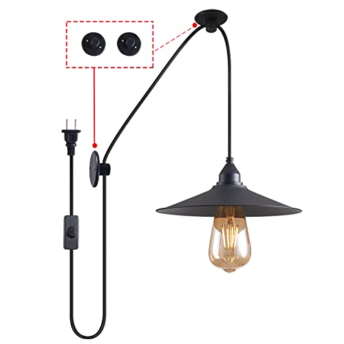 KOLAKODLUX Outdoor Waterproof Hanging Lamp with Plug