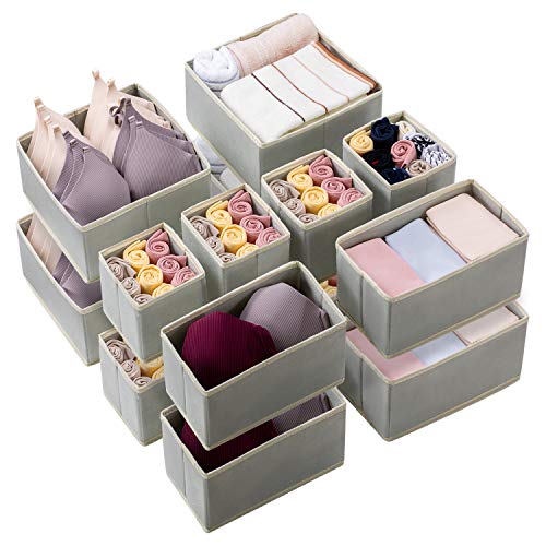 Kootek 16 Pack Drawer Organizers for Clothing and Fabric Foldable Dividers