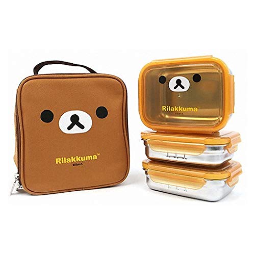 Korilakkuma 3-Tier Lunch Box Set with Lunch Bag