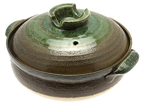 Japanese Sakura Donabe Ceramic Hot Pot Casserole 72 oz Earthenware Clay Pot  Serves 3-4 People Made In Japan