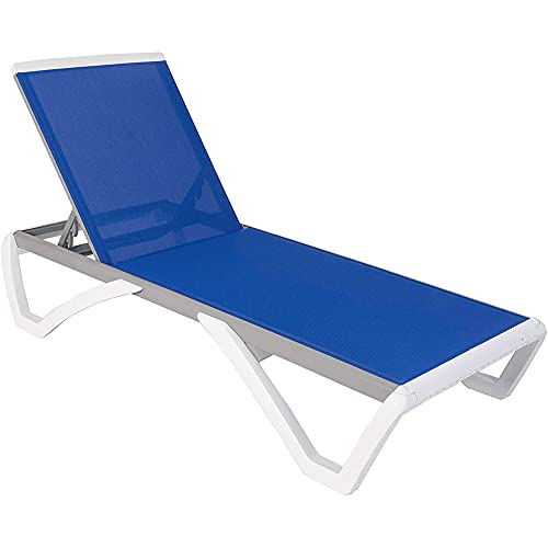 Kozyard Alan Patio Chaise Lounge with Sunbathing Textilence