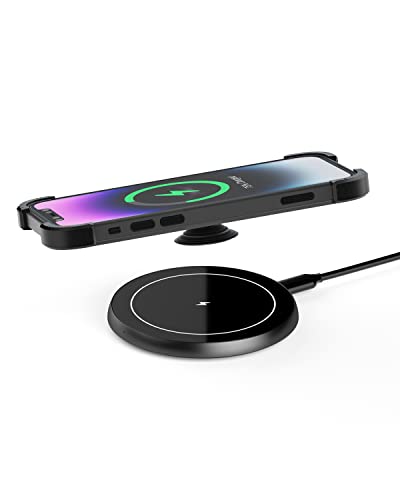 KPON 15W Wireless Charger for Thick Cases - Compatible with iPhone 15/14/13/12