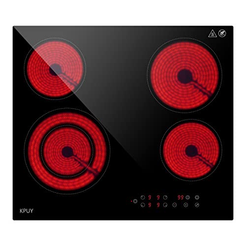 KPUY 4 Burner Electric Cooktop - Flexible, Safe, and Stylish