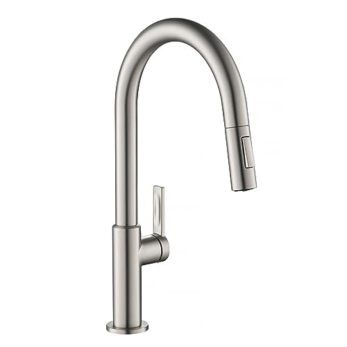 Kraus Oletto Single Handle Pull-Down Faucet in Spot Free Stainless Steel