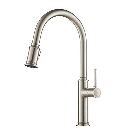KRAUS Sellette Spot Free Stainless Steel Pull-Down Kitchen Faucet