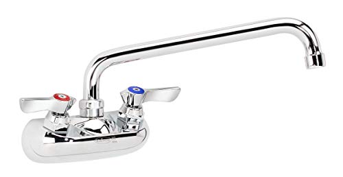 Krowne Wall Mount Kitchen Faucet - Utility Sink with Swing Spout