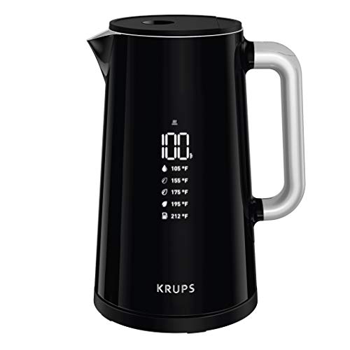 KRUPS 1.7L Electric Kettle, Adjustable Temp, Fast Boiling, Auto Off