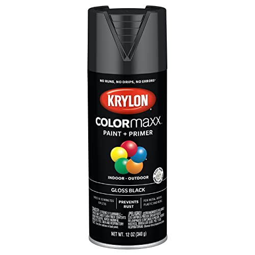 Krylon COLORmaxx Spray Paint and Primer - Gloss Black