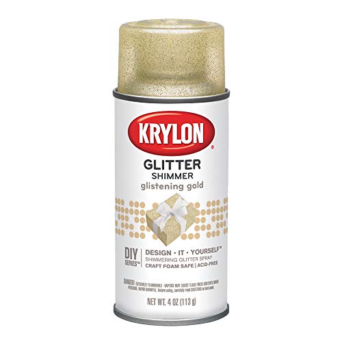Krylon Glitter Aerosol Spray, Glistening Gold