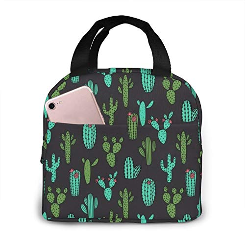 Kslai Cactus Lunch Bag for Women