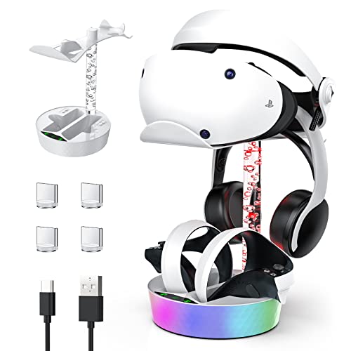 KUNSLUCK PSVR2 Controller Charging Station with RGB Light