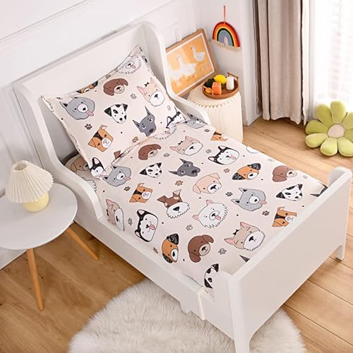 KWLOVER Doggy Printed Bed Sheet Set