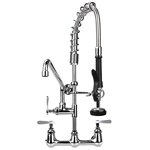 KWODE Commercial Sink Faucet with Pre-Rinse Sprayer