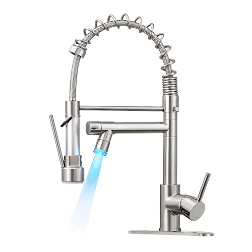 KZH Kitchen Faucet with Pull Down Sprayer - Versatile and Stylish