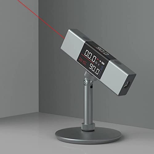L-as-er Angle Measure Digital Inclinometer with Dual Lasers and Tripod