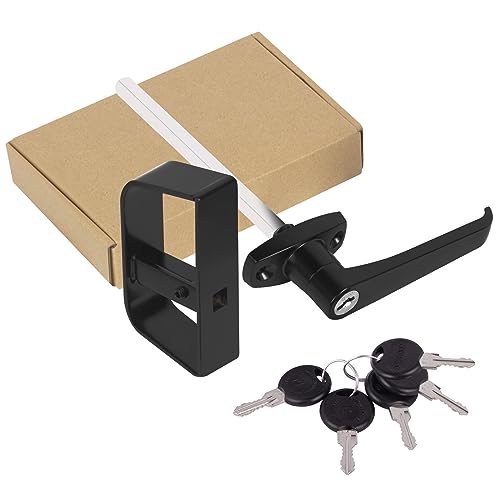 L-Handle Lock Kit for Shed Doors with 5 Keys