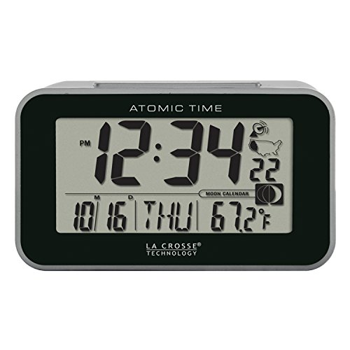 La Crosse Technology 617-1270 Atomic LCD Alarm Clock