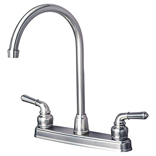 Brushed Nickel Swivel Kitchen Faucet for RV/Motorhome (Laguna Brass 1201SS)