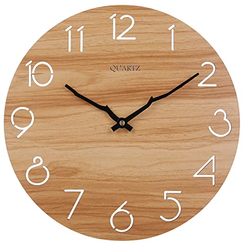 LAIGOO Wood Wall Clock