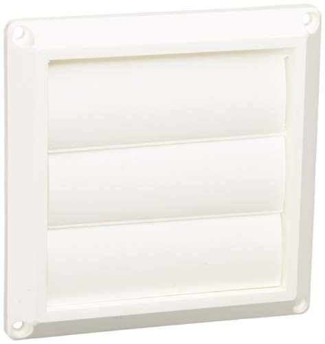 Lambro 1475W 3-Inch White Plastic Louvered Vent