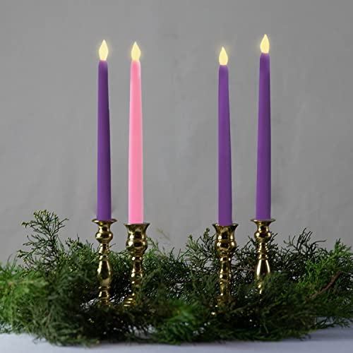LampLust LED Advent Candles Set of 4