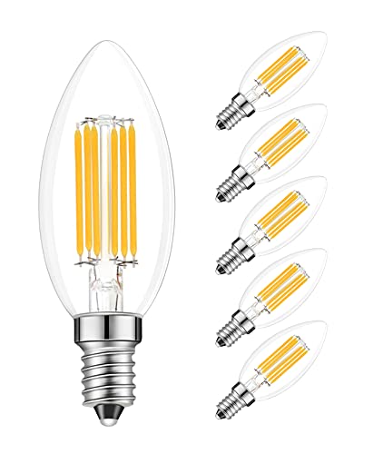 PIFUT E14 LED Bulb, Dimmable, 110v 300 Lumens 2700k 40w Equivalent, Best  Replacement for Halogen and Incandescent Bulb, Candelabra LED Bulbs, 10  Pack (Warm White) 