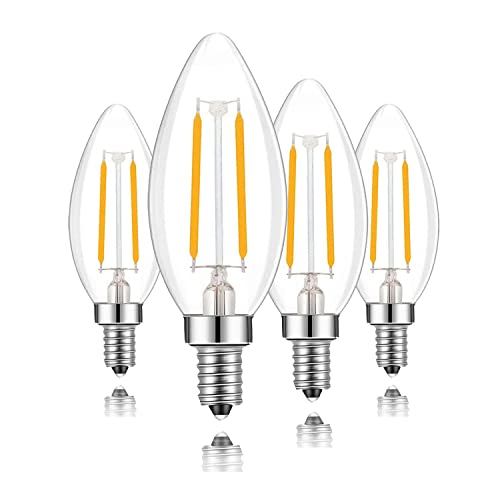 Lamsky E14 LED Filament Edison Bulb, 2W Warm White