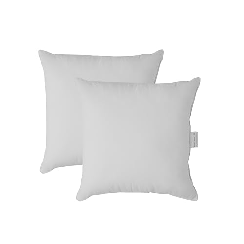 LANE LINEN 18 x 18 Throw Pillow Insert - Pack of 2 Grey Throw Pillows