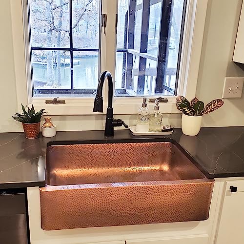 Lange Copper Farmhouse Kitchen Sink