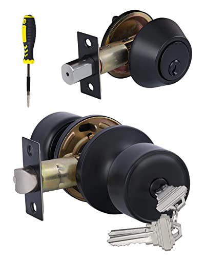 Lanwandeng Door Knobs and Deadbolt Combo Set