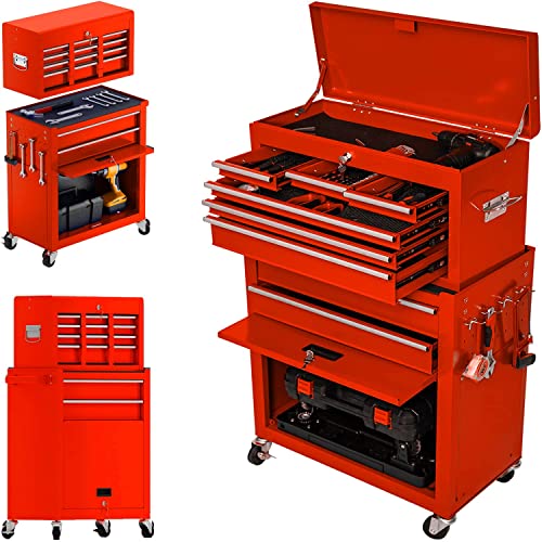 Large-Capacity Tool Box with Wheels